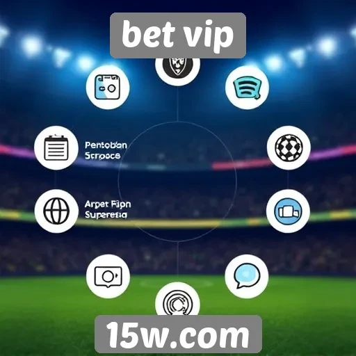 Visão geral das funcionalidades do site Bet VIP